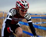 Lisa Hudson battles the mud to a 7th place finish.  © Cyclocross Magazine